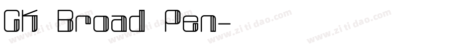 CK Broad Pen字体转换